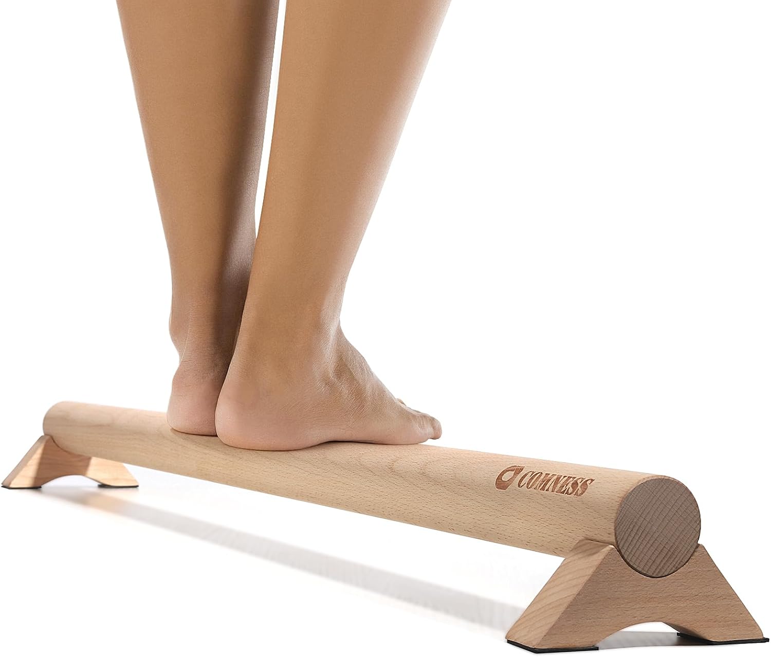 Versatile 40 Inch Beech Wood Balance Beam for Home Use - Enhance Balance, Ankle Foot Strength, Flexibility for All Ages, Physical Therapy Purposes for Plantar Fasciitis Relief.
