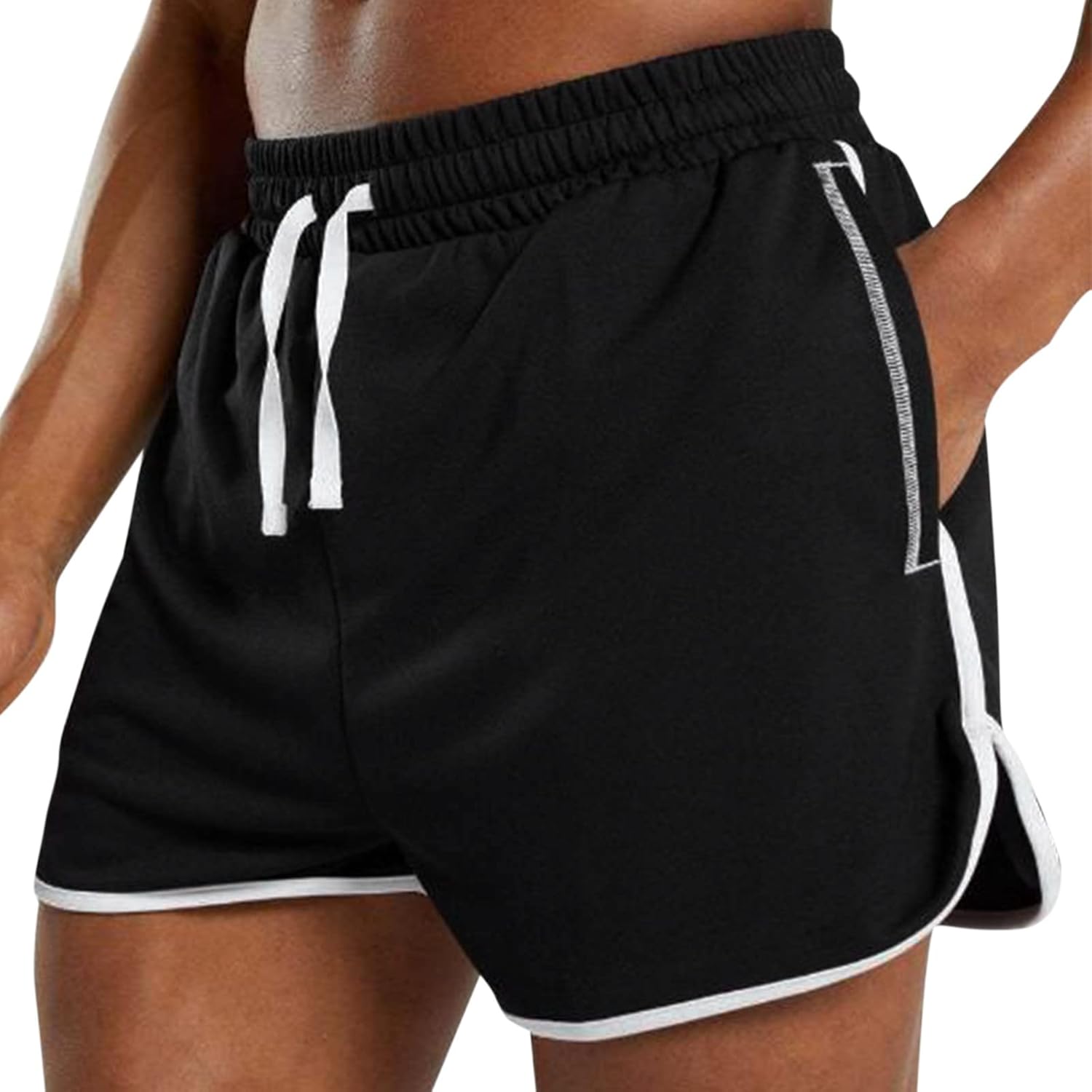 Cocila Mens Boxer Shorts Men's with Zip Pockets Elastic Waist Lightweight French Terry Swim Men Fly Compression Football Loose Fit Black Gym XL Cargo Multipack UK Polyester Boys 5-6 Years