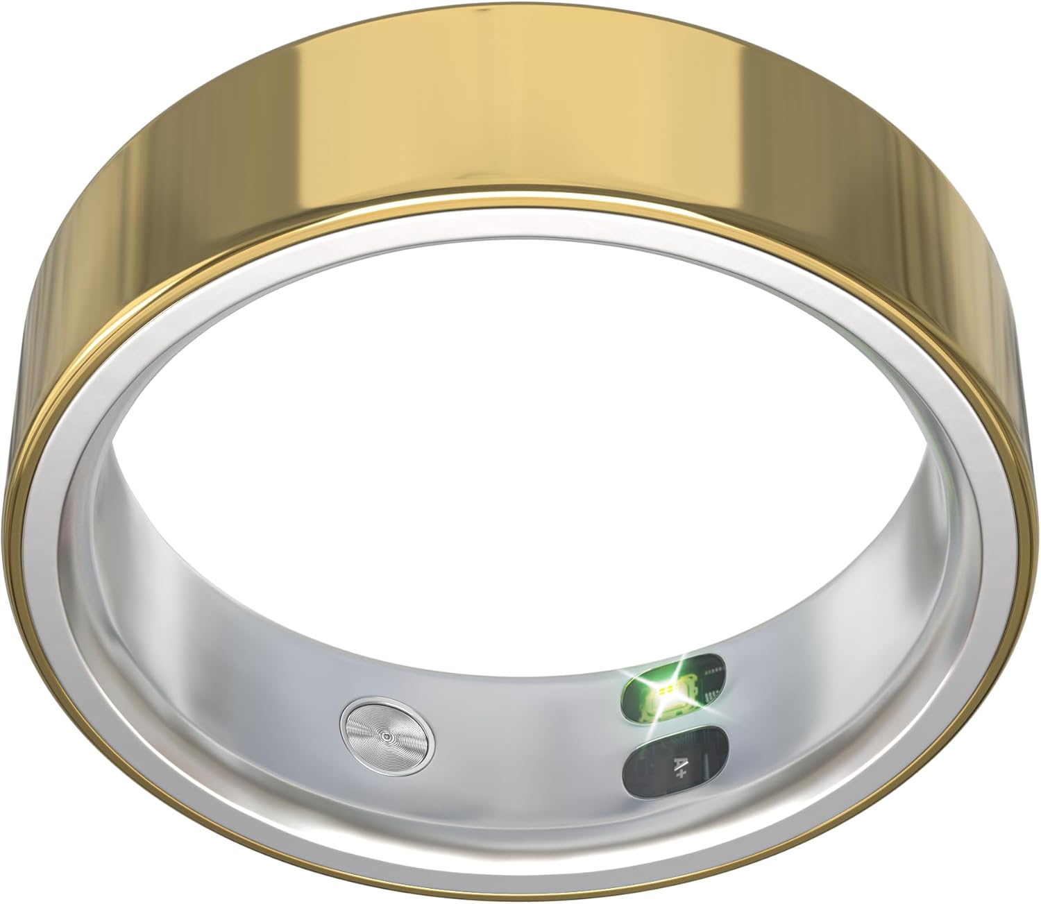 Ring Gen 2 Air, AI Smart Ring, Fitness/Sleep/Health Tracker for Women&Men, Vibration Reminder, No APP Fee, 6-Day Battery Life,Temp/HR/SPO₂ Monitoring, for Android & iOS (Gold, Size 9)
