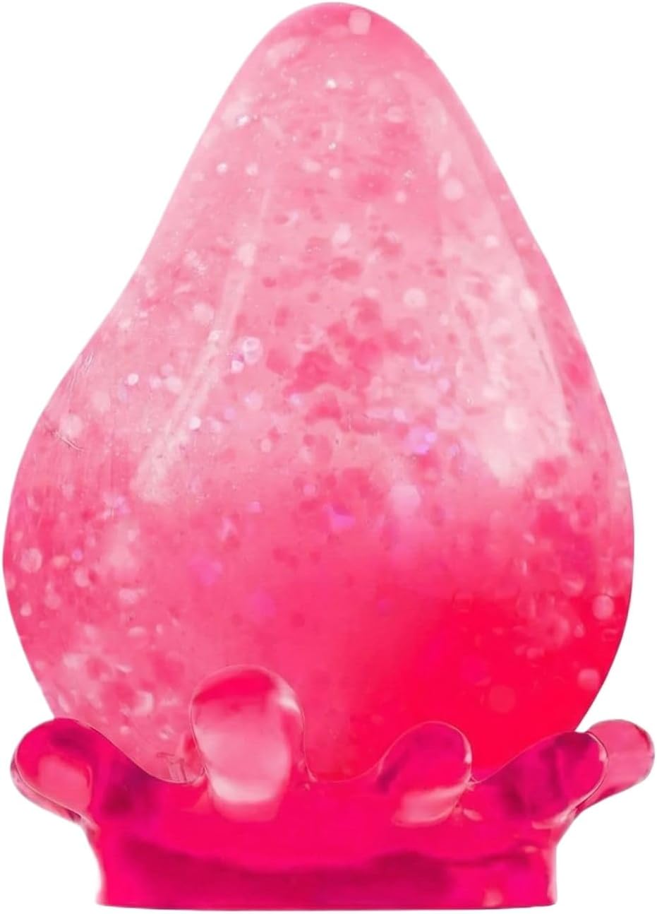 Squishy Stress Ball,Water Drop Fidget Stress Ball,Ice Squishy Stress Cube-Drop Malt Sugar Balls Sensory for Anxiety Stress Easter Party Favors Pink