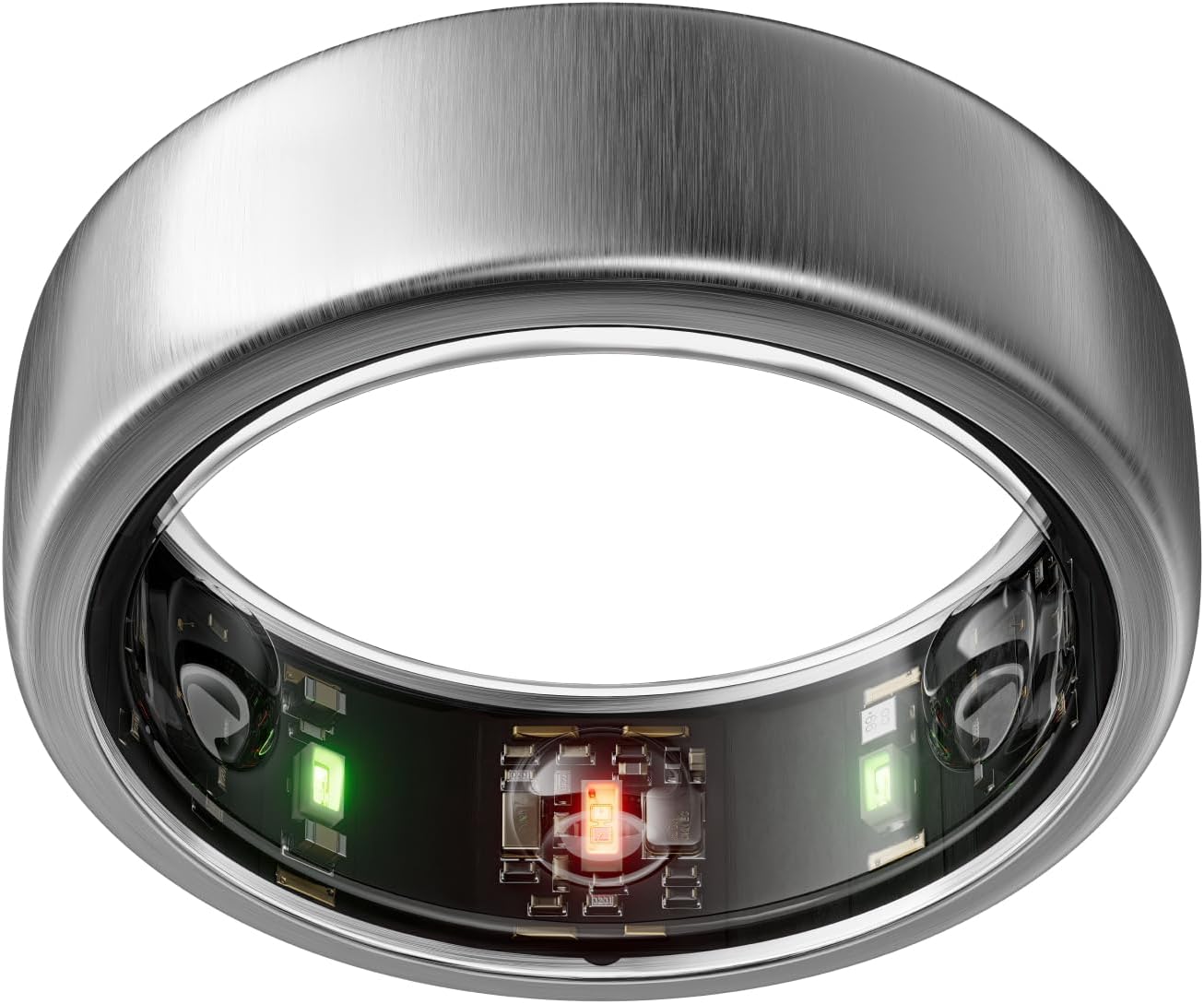Oura Ring Gen3 Horizon - Brushed Titanium - Size 11 - Smart Ring - Size First with Oura Ring Gen3 Sizing Kit - Sleep Tracking Wearable - Heart Rate - Fitness Tracker - 5-7 Days Battery Life