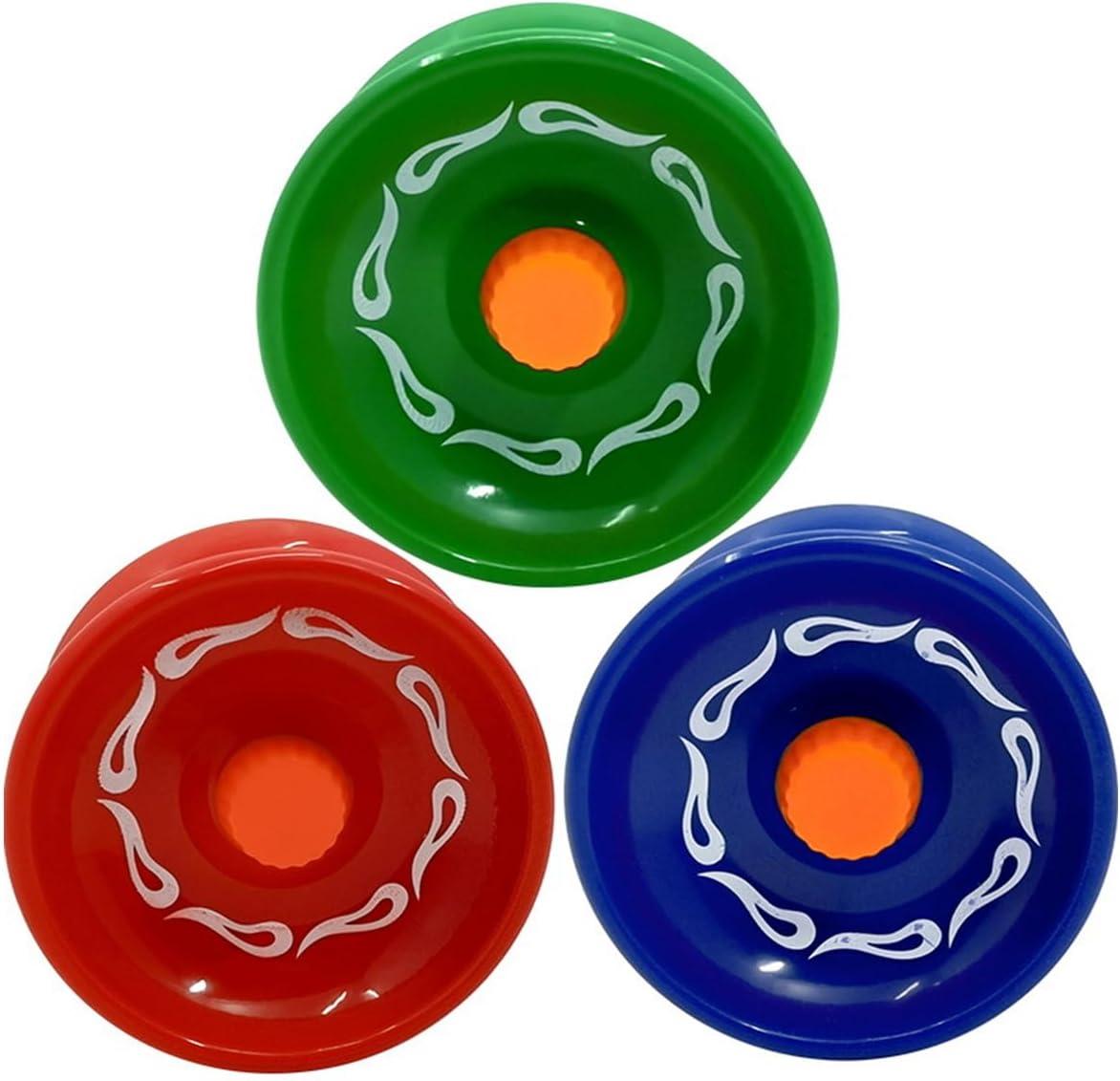 3 Pack Alloy Responsive Yoyo Set for Kids and Beginners – Red, Blue, Green Metal Yo-Yos for Tricks – Includes Extra Strings – Yoyo Kids Gift Set