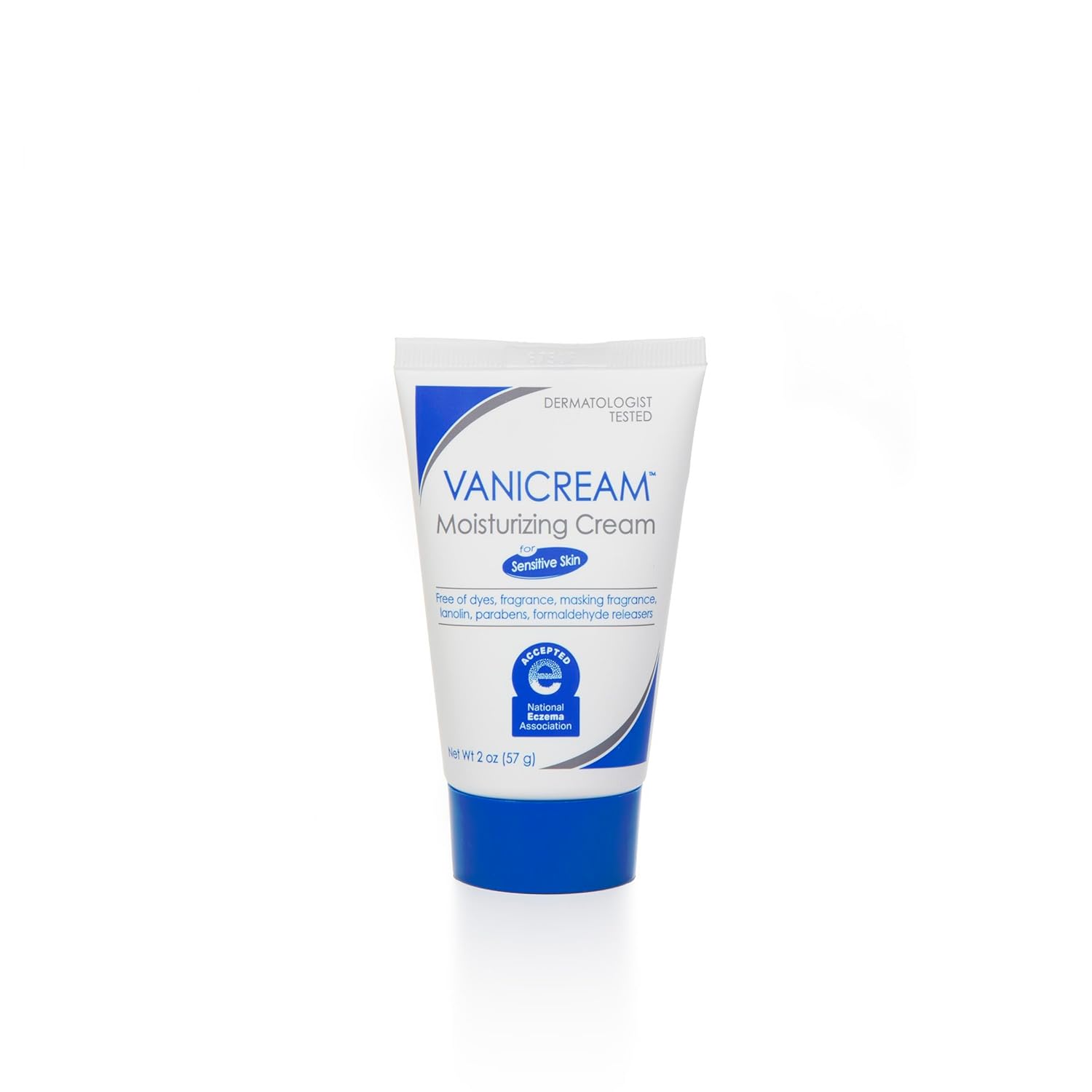 Vanicream Moisturizing Skin Cream for Sensitive Skin, Soothes Red, Irritated, Cracked or Itchy Skin, Dye Free, Fragrance Free, Preservative Free, Dermatologist Tested, 2 Ounce (Pack of 1)