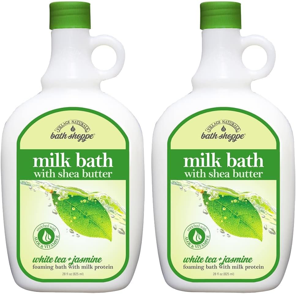 White Tea and Jasmine Foaming Milk Bath, 28 Fl Oz, Pack of 2