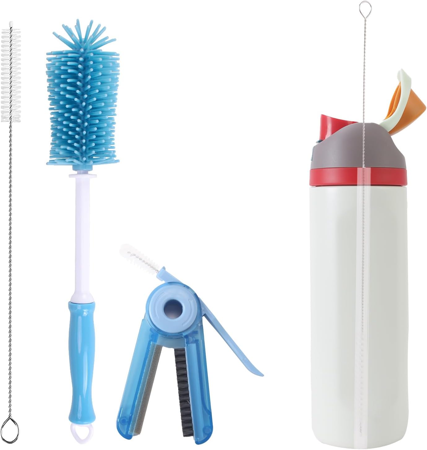 3 Pack Water Bottle Cleaner Kit for owala 24oz/32oz/40oz,owala Brush and Straw Cleaner, Straw Cleaner Compatible with owala Water Bottle,owala Accessories