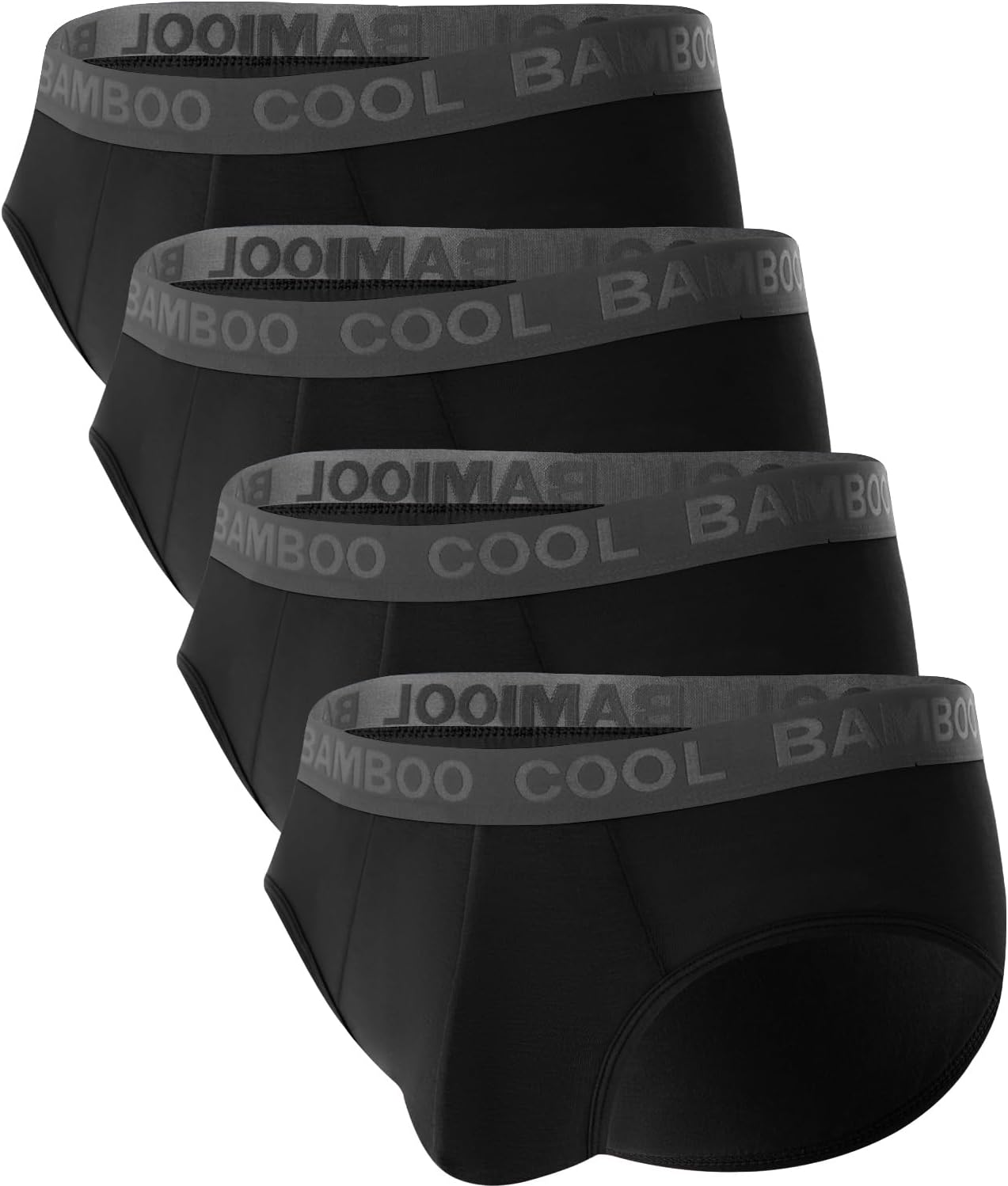 BAMBOO COOL Men's Underwear Briefs Soft Breathable Briefs Underwear Contour Pouch No Fly Men's Briefs