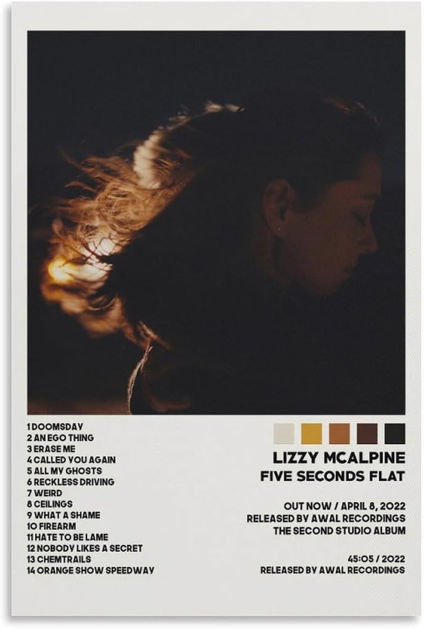 Lizzy McAlpine Five Seconds Flat Canvas Poster Bedroom Decoration Landscape Office Valentine's Birthday Gift Unframe-style12x18inch(30x45cm)