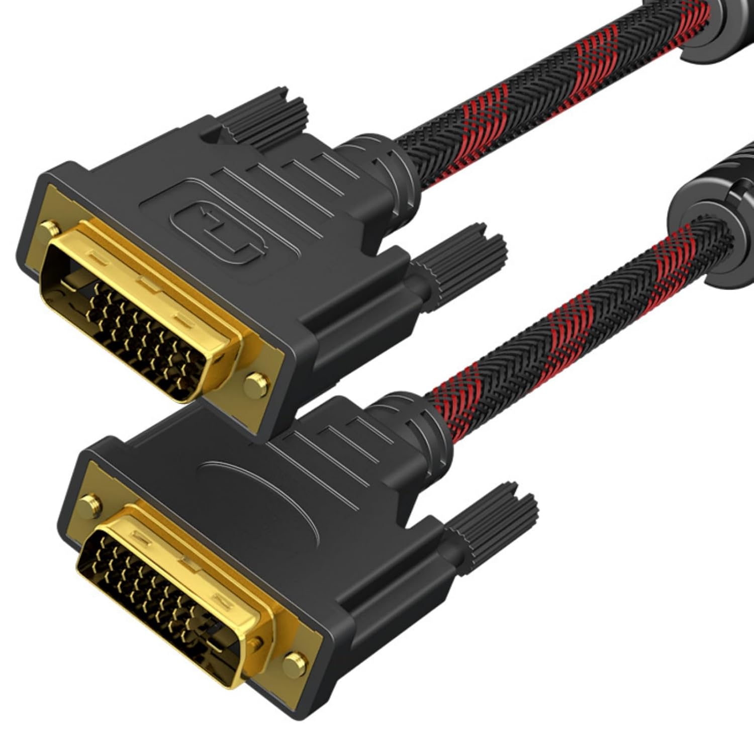 LANDIANLD DVI to DVI Cable DVI-D 24+1 Gold Plated Cable Dual Link Support Video Cable Converter Supports Monitor PC TV Gaming Projector -1080p Full HD 60Hz（1.5m）