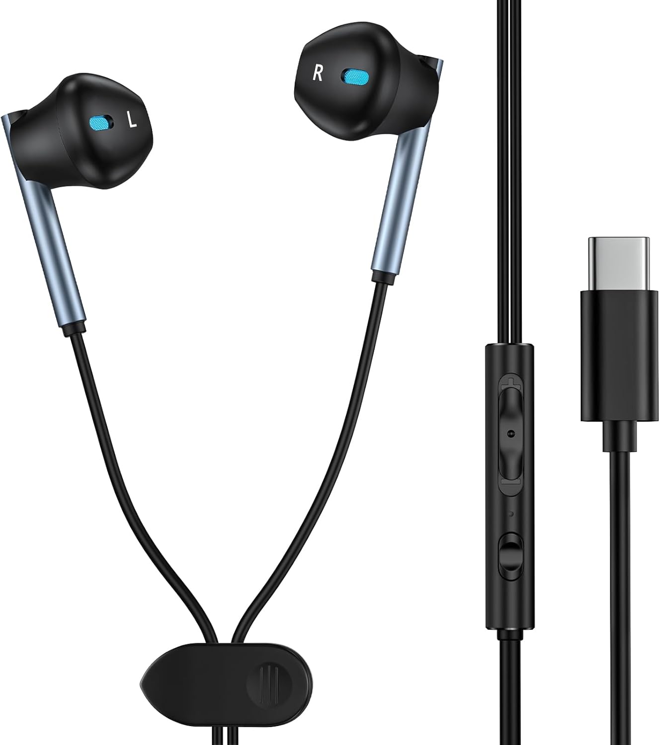Samsung Headphones Wired USB C for Galaxy A16 5G A35 S25 S24 Plus Ultra FE S23 S22 S21 A55 A54 Z Fold6 Flip6, Andriod Phone Earbuds Wired USBC Wire Earphones Headsets, Control Microphone, Volume,Music