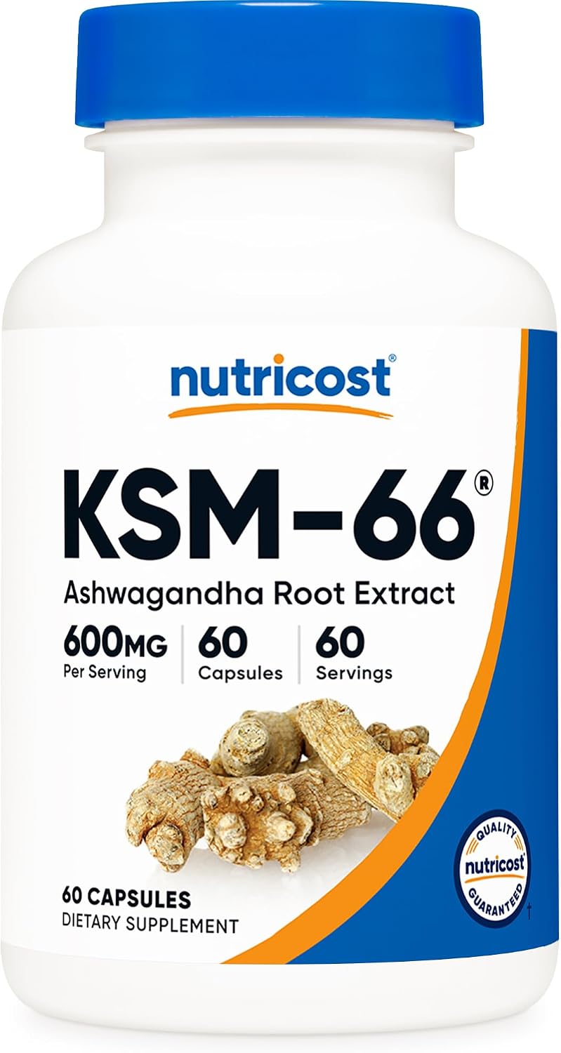 Nutricost KSM-66 Ashwagandha Root Extract (600mg) 60 Capsules