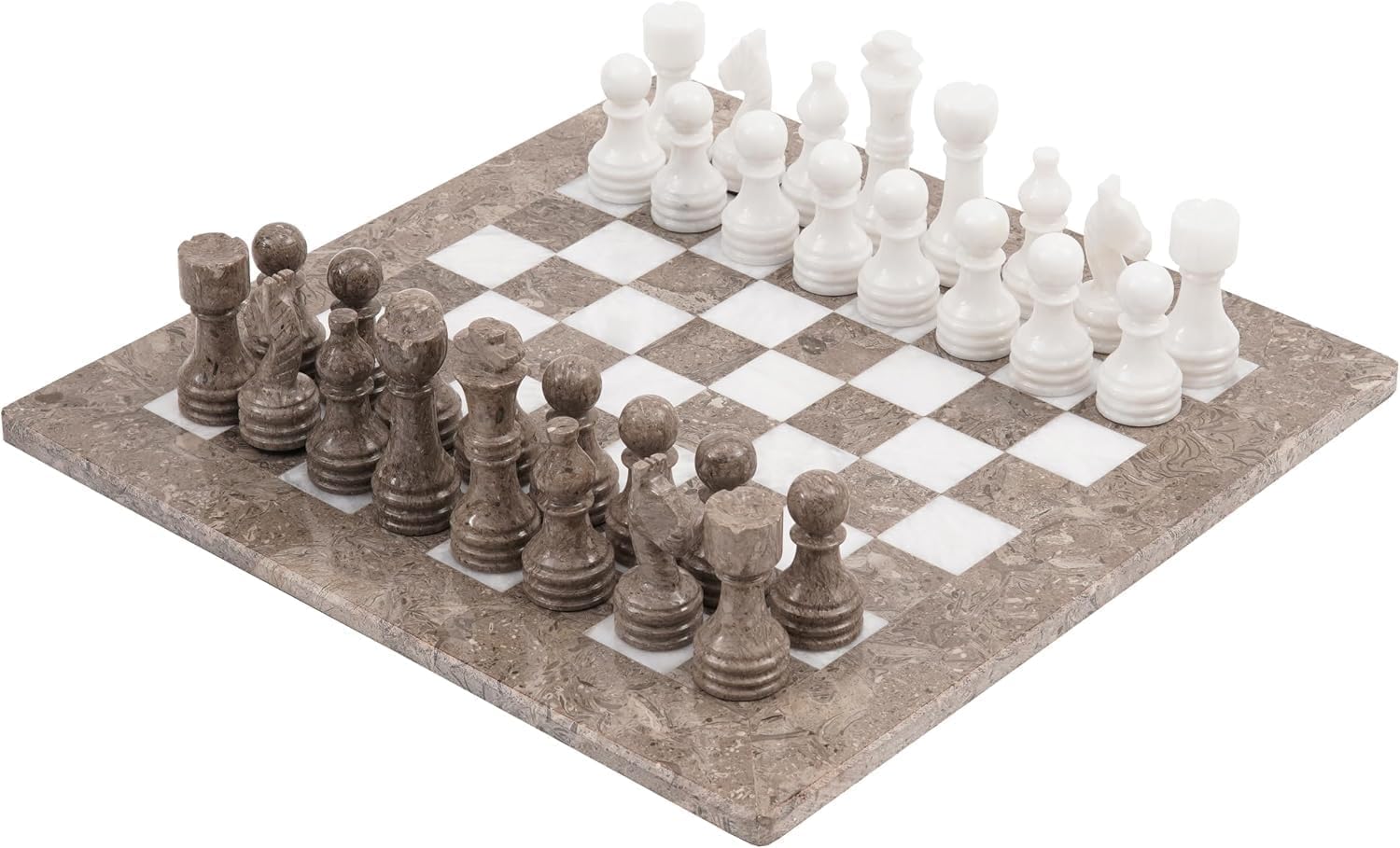 Radicaln Marble Chess Set 15" Luxury Board Game & Chess Sets for Adults