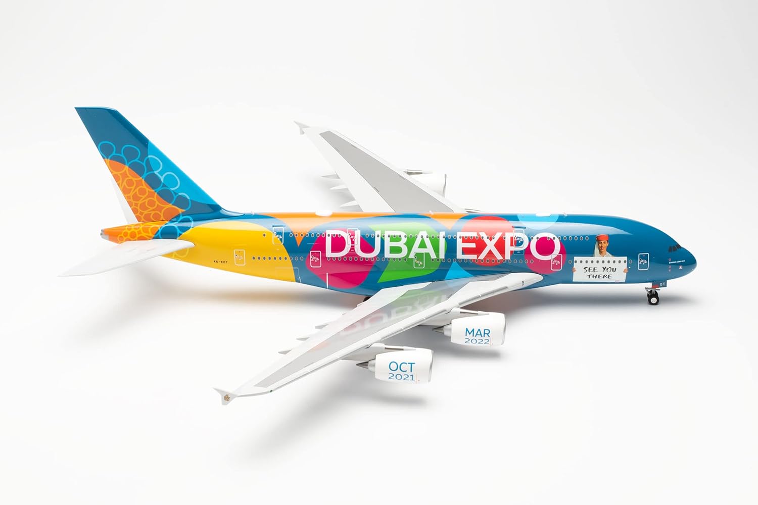 Herpa Emirates A380 1/200 EXPO 2020 Be Part Of The Magic ** HE572408