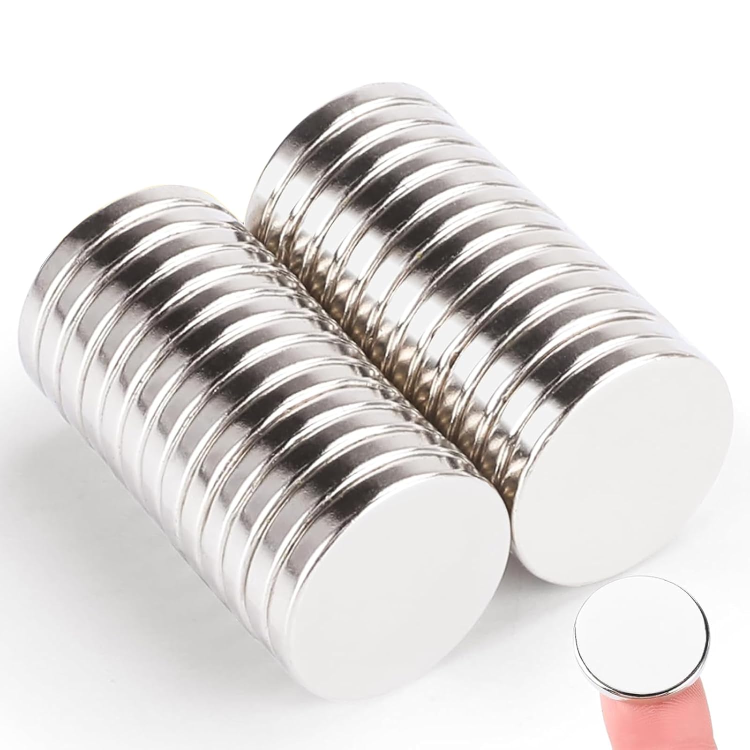 TRYMAG 25Pcs Strong Rare Earth Magnets, 20x3mm