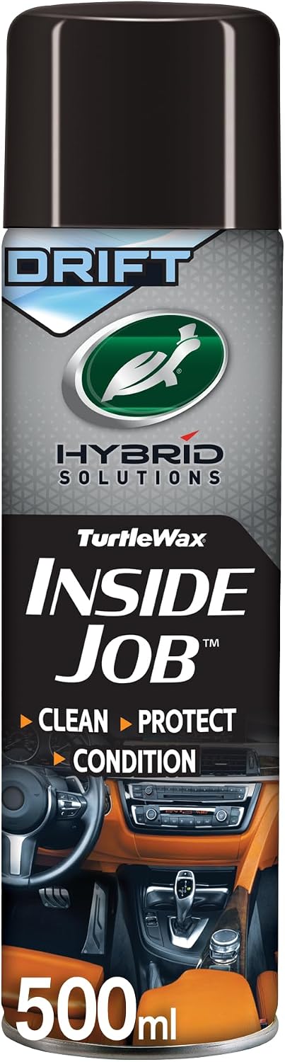 Turtle Wax Hybrid Solutions Inside Job Ceramic + Graphene Interior Cleaner 500ml DRIFT Scent – All-in-One Dashboard, Leather, Plastic & Upholstery Surface Cleaner with UV Protection
