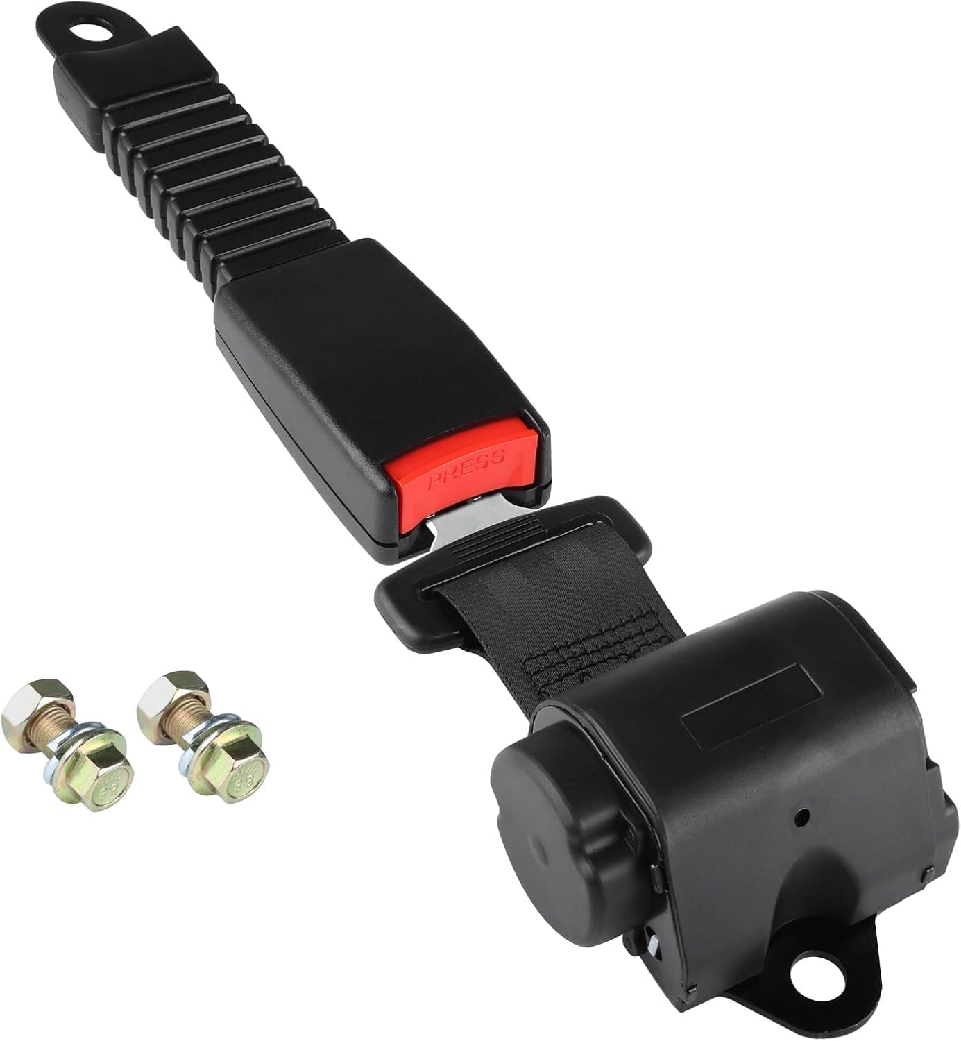 iLSKW Retractable 61" DOT Seat Belts Universal Seat Belts for Golf Cart EZGO TXT RXV, Yamaha, Club Car(1 Set Only)