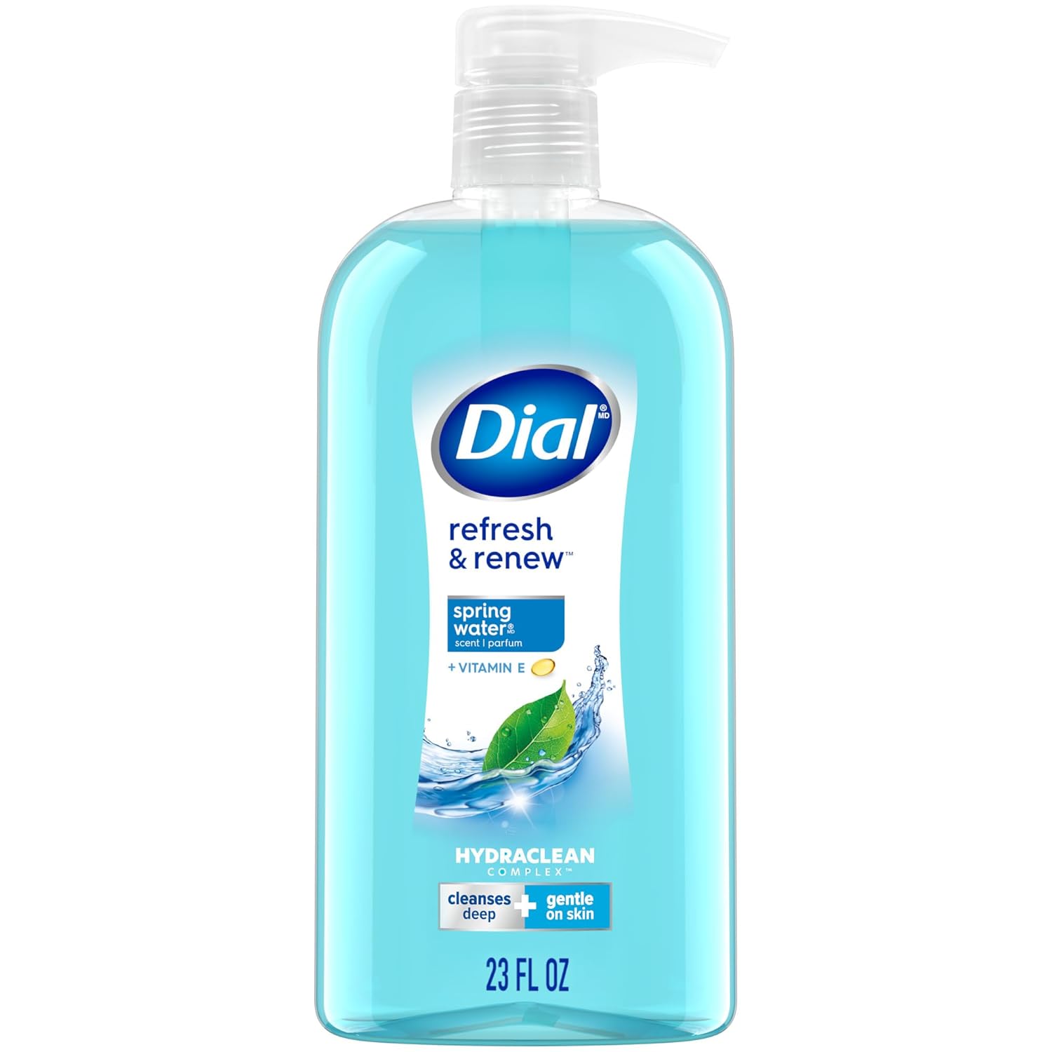 Dial Body Wash, Refresh & Renew Spring Water, 23 fl oz (Pack of 3)
