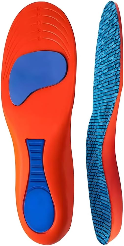 Norelie Arch Support Plantar Fasciitis Insoles, 220 lbs+ Orthotic, Flat Feet Heel Pain Relieve Sole, Shock Absorption, Metatarsalgia, Comfysole Comfort Inserts for Bunions Men Women (M 41-42)
