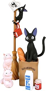 Ensky - Kiki's Delivery Service - Jiji Nosechara Assortment Stacking Figure, Studio Ghibli via Bandai Official Merchandise