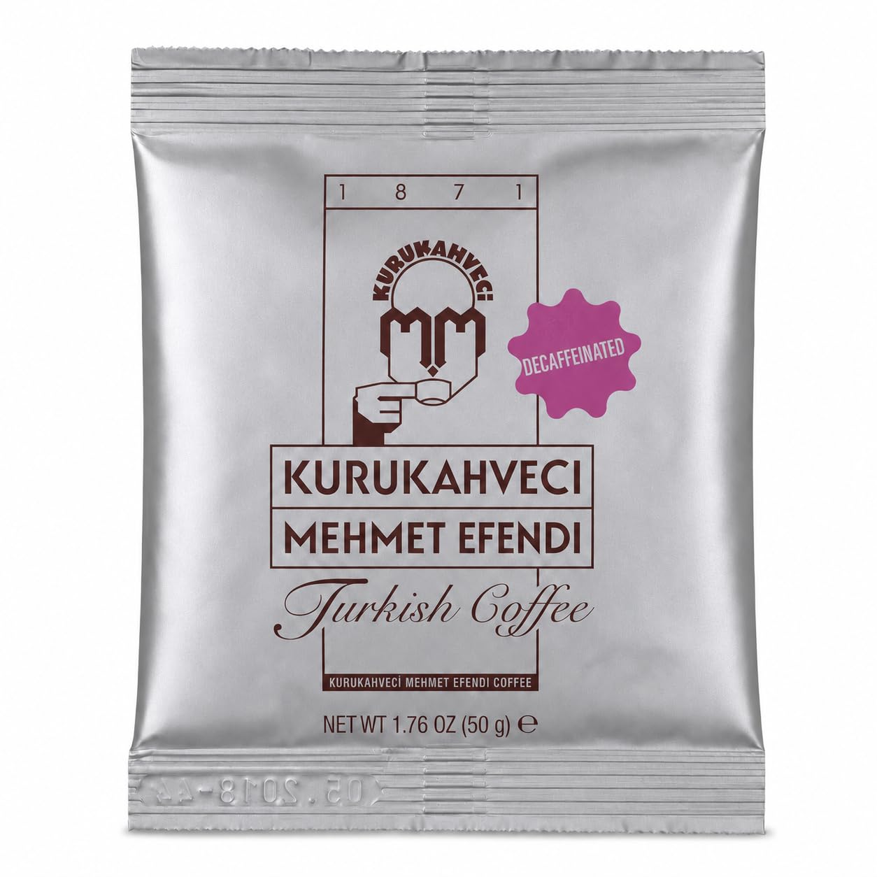 Kurukahveci Mehmet Efendi Decaf Turkish Coffee, Medium Roast, 1.76 oz