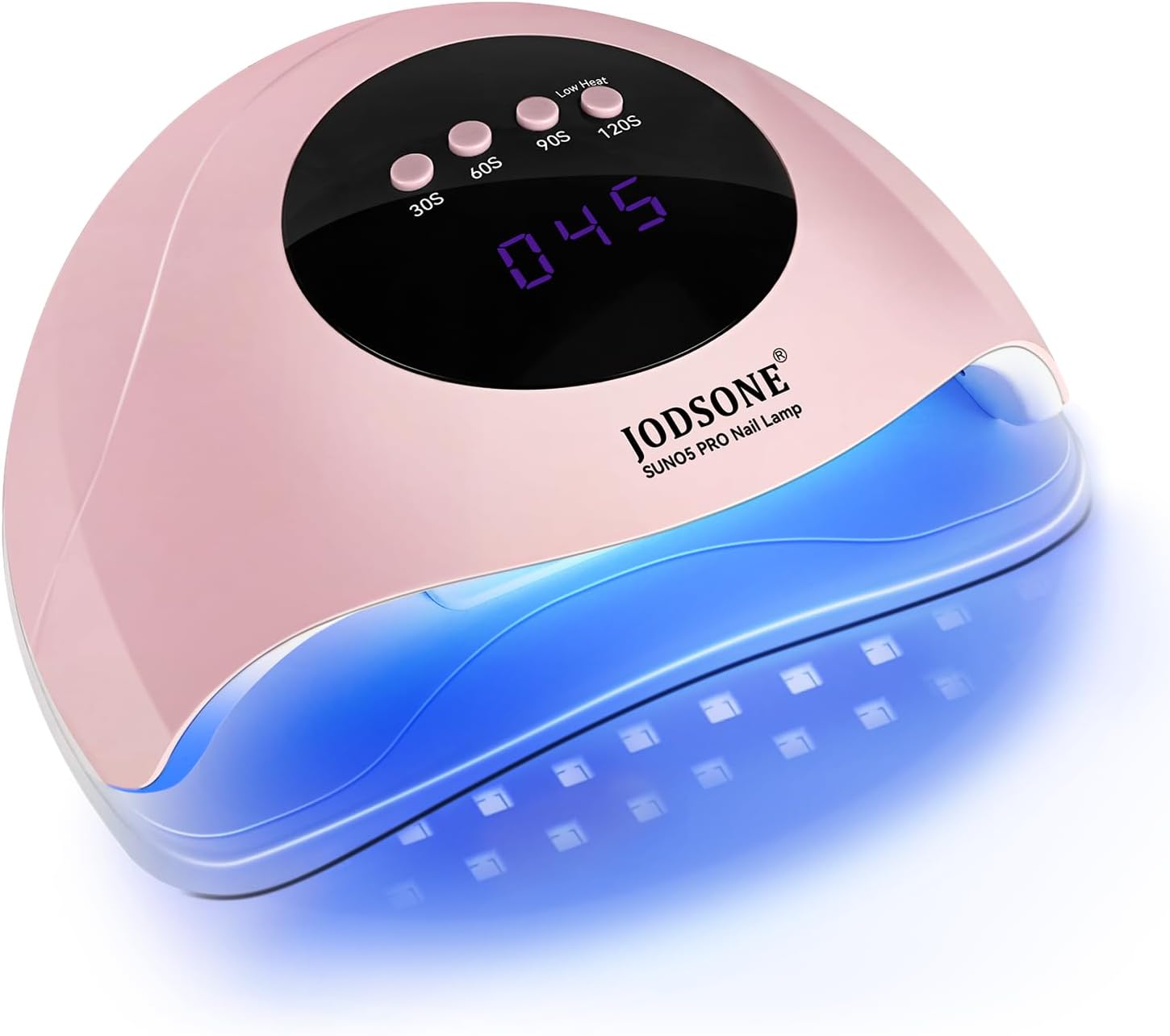 JODSONE UV Nail Lamp, Manicure Dryer, LED Light for Gel Nails with 4 Timer, Auto Sensor, LCD Screen, Led Nail Lamp Nails Dryers,Portable Manicure Dryer, Gel Fingernail Light, Pink