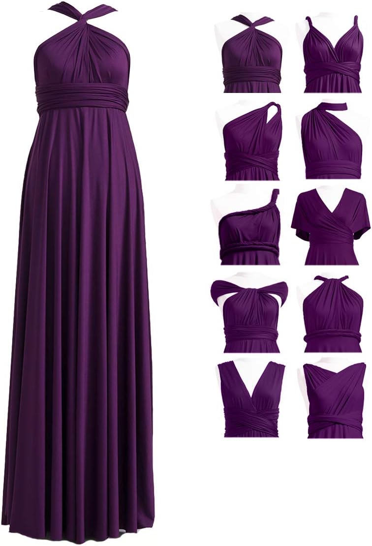 72styles Infinity Dress with Bandeau, Convertible Bridesmaid Dress, Long, Plus Size, Multi-Way Dress, Twist Wrap Dress