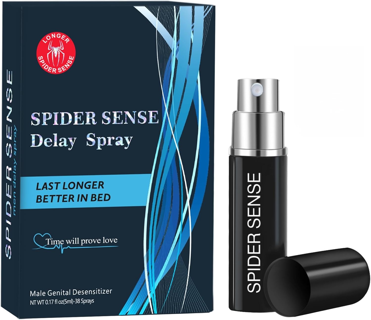 No-Numbing & Natural Delayed Spray for Men - Last Longer in Bed Men - Effectively Extends Men's Time and Enhances Comfort - Delay Spray for Man Longer Sex