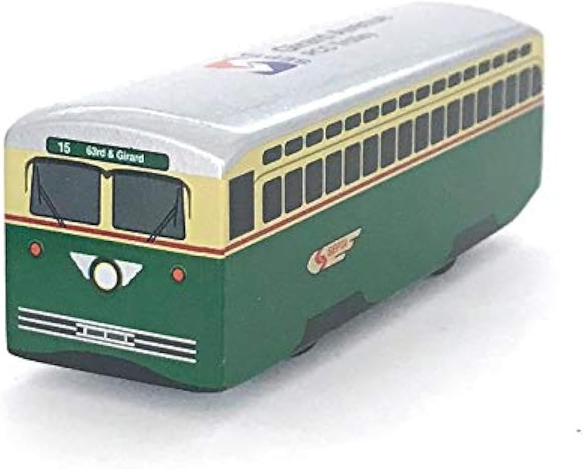 MUNI PALS Septa Wooden Railway Girard Avenue Trolley Child Safe and Tested Wood Toy Trolley