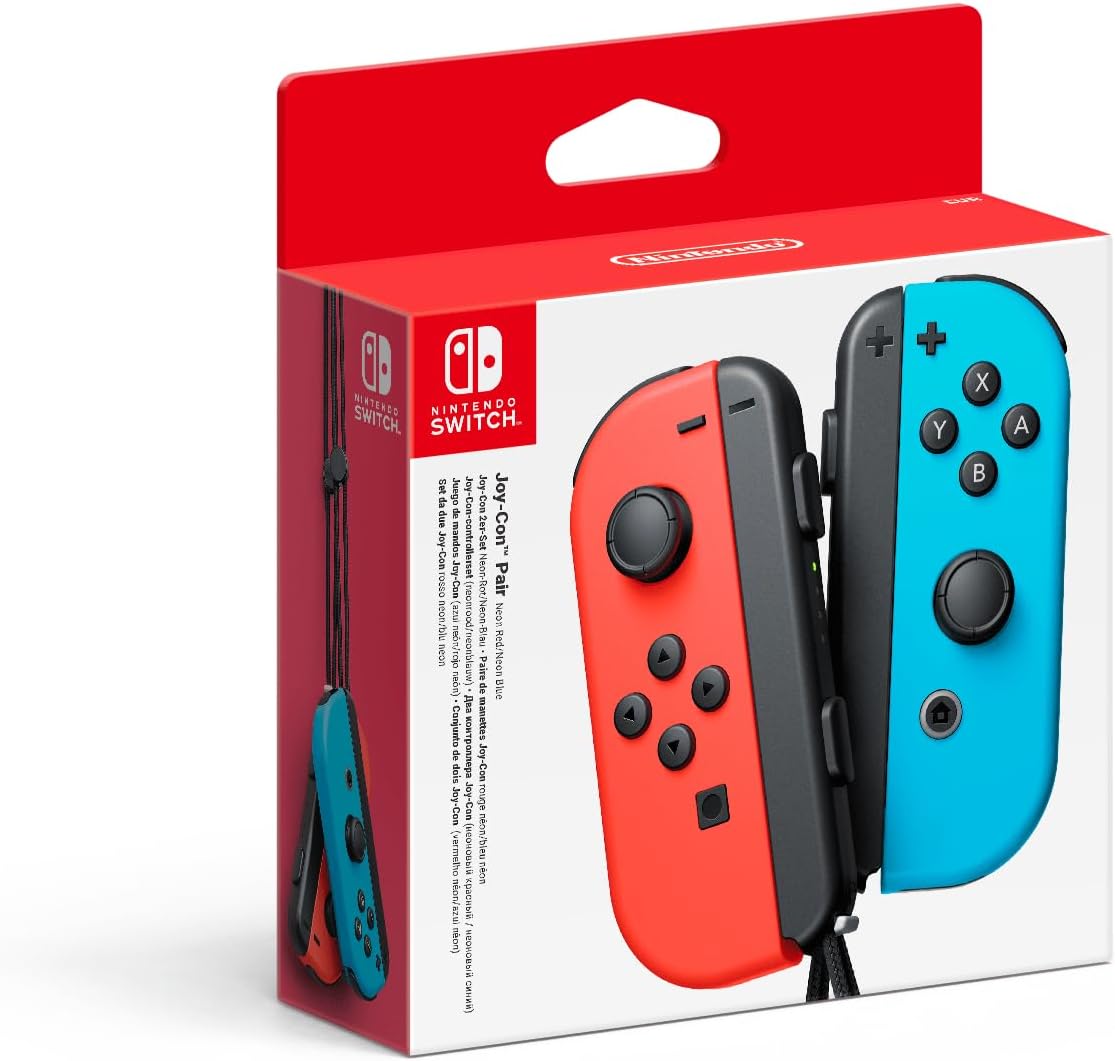 Nintendo Switch Joy-Con Controller Pair - Neon Red/Neon Blue (Nintendo Switch)
