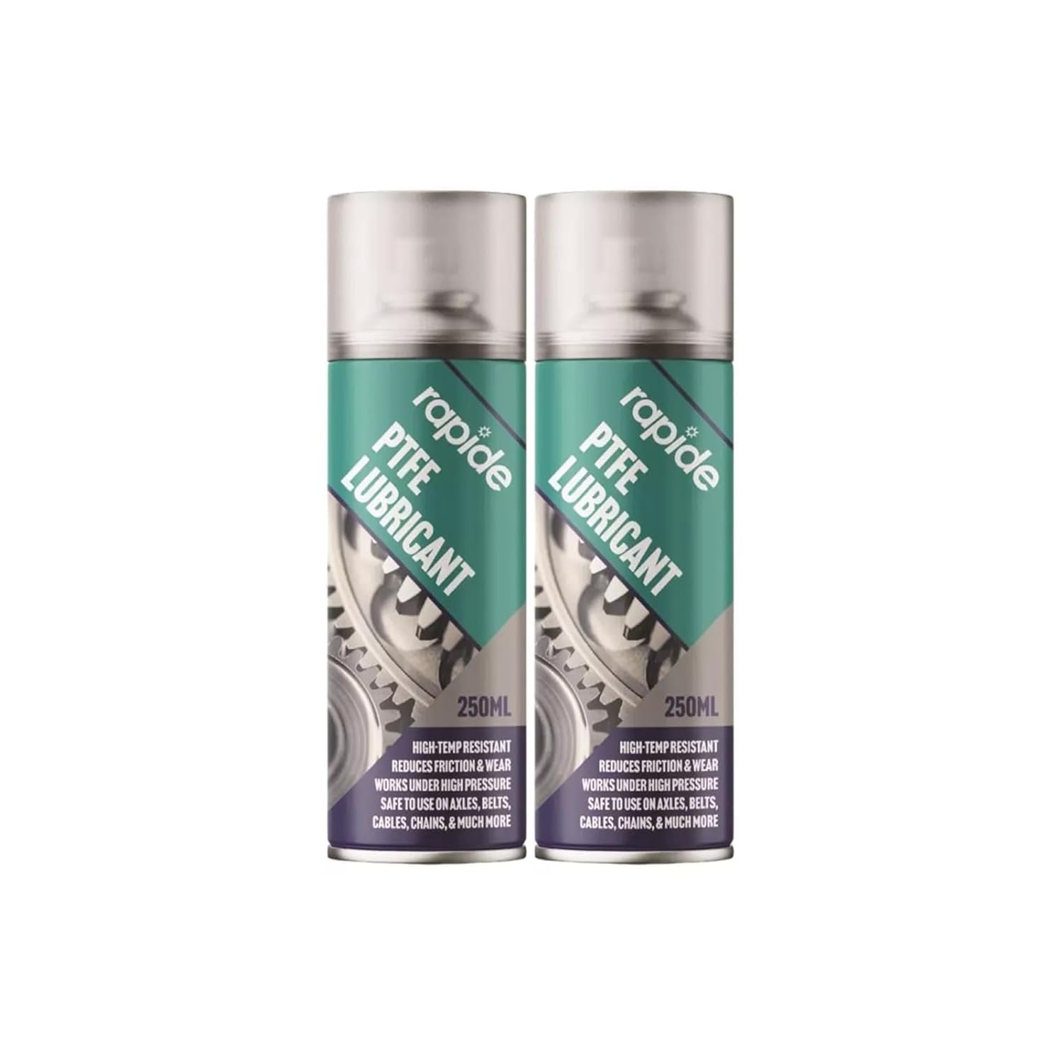 MIXEL PTFE Grease Lubricant Spray, Long-Lasting Protection, Reduces Friction And Wear, Easy-To-Apply, Perfect For Home, Workshop, Machines, Tools, Gears, Chains, 250ml, (2 Pcs)