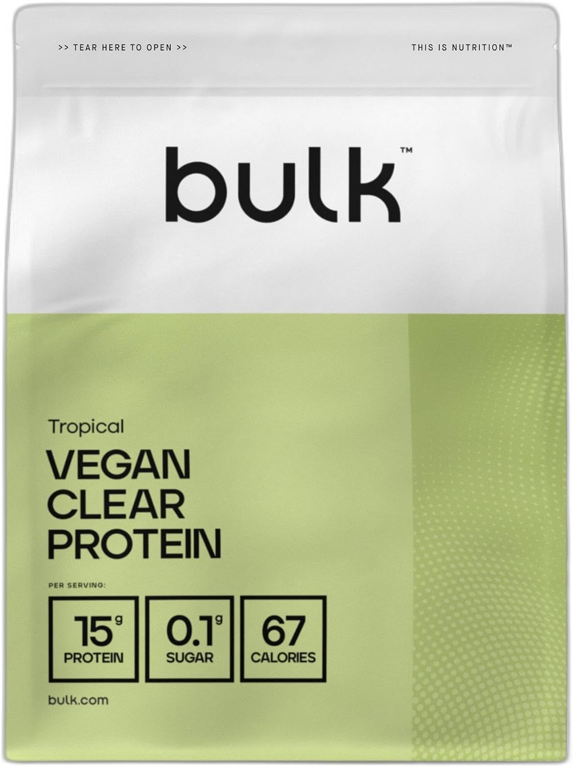Bulk Clear Vegan Protein, Tropical, 300 g