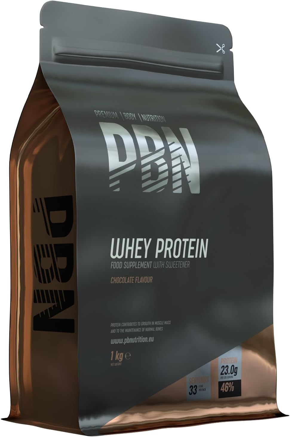 Premium Body Nutrition Whey Powder, 1 Kg (Pack of 1), Chocolate Flavor, Optimized Flavor