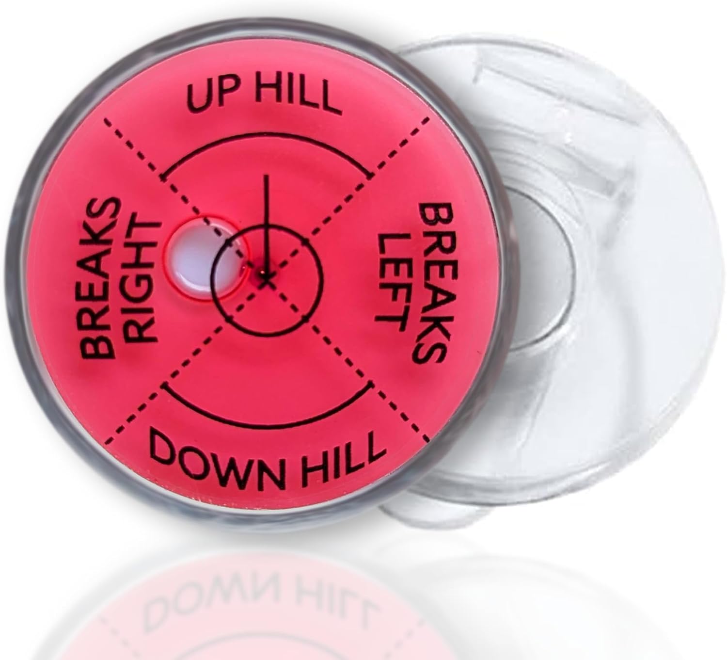 Golf Green Reader Level Ball Marker with High Precision Putting Green Reading Aid | Level Head Golf Marker With Bubble Level Golf Secret Santa| True Aim Ball Marker Golf Secret Santa Gifts