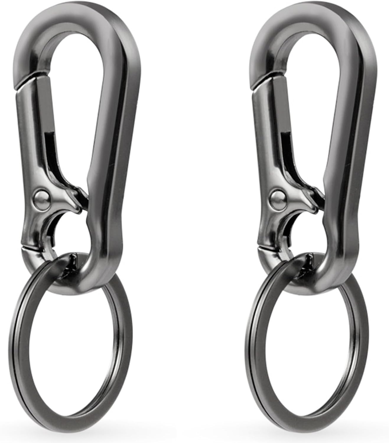 Metal Carabiner Keychain Clip - Keyrings & Keychains, Small Carabiner Clips, Portable Key Chain With Mountaineering Buckle, for Men & Women