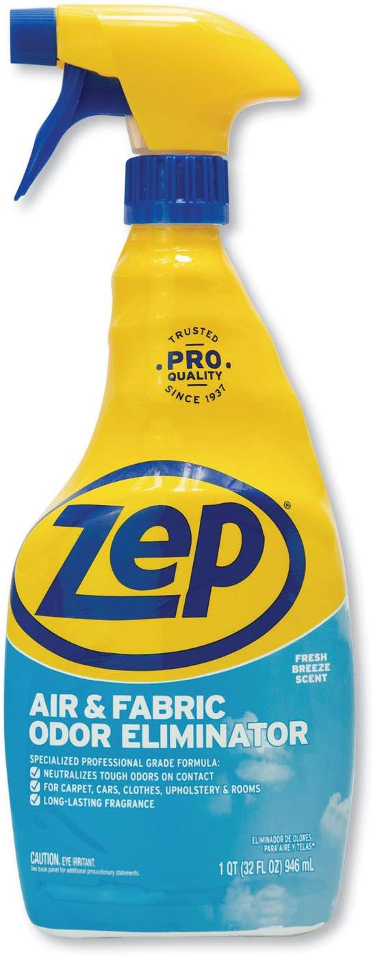 Zep Air and Fabric Odor Eliminator and Freshener - 32 oz (Pack of 12)