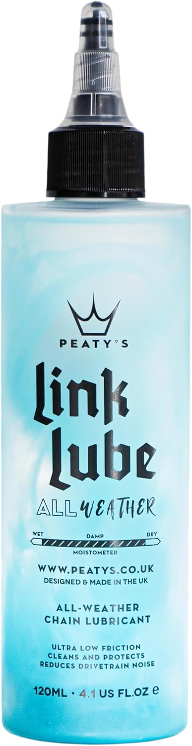 Peaty's Link Lube All-Weather Bike Chain Oil - Premium Chain Lubricant with Bespoke Blend of Oils & Waxes for a Smooth Drivetrain, Cassette & Gears in Wet, Dry Mixed Conditions for MTB, Road & E-Bikes