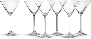 Lenox Set of 6 Tuscany Classics Martini Glass Set, 6 Count (Pack of 1), Clear