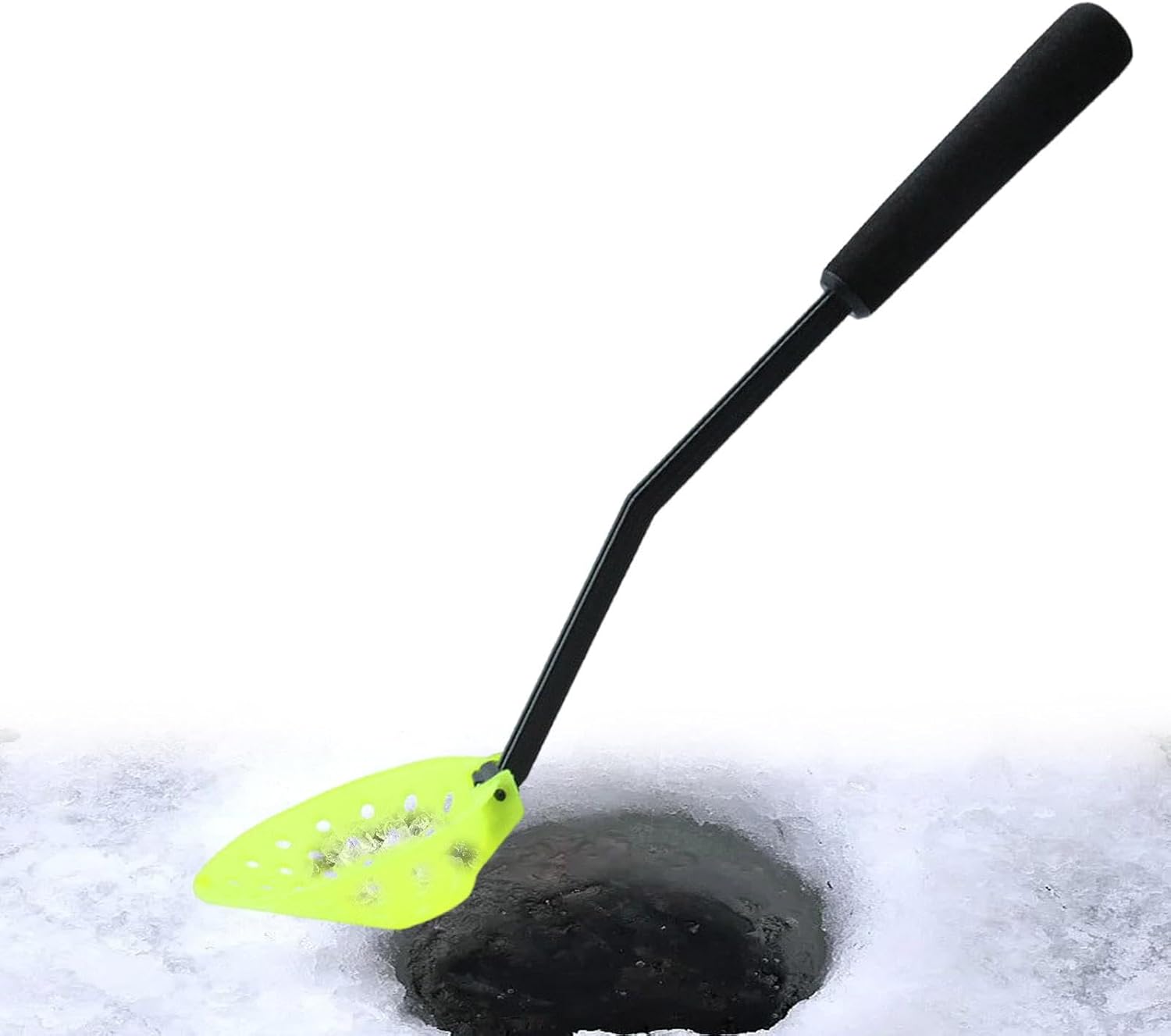 Vriusi Ice Fishing Skimmer, Ice Fishing Skimmer | 14.17 Inch Foldable Curved Ice Scoop with Non-Slip Handle - Portable Equipment Ice Tools for Removing