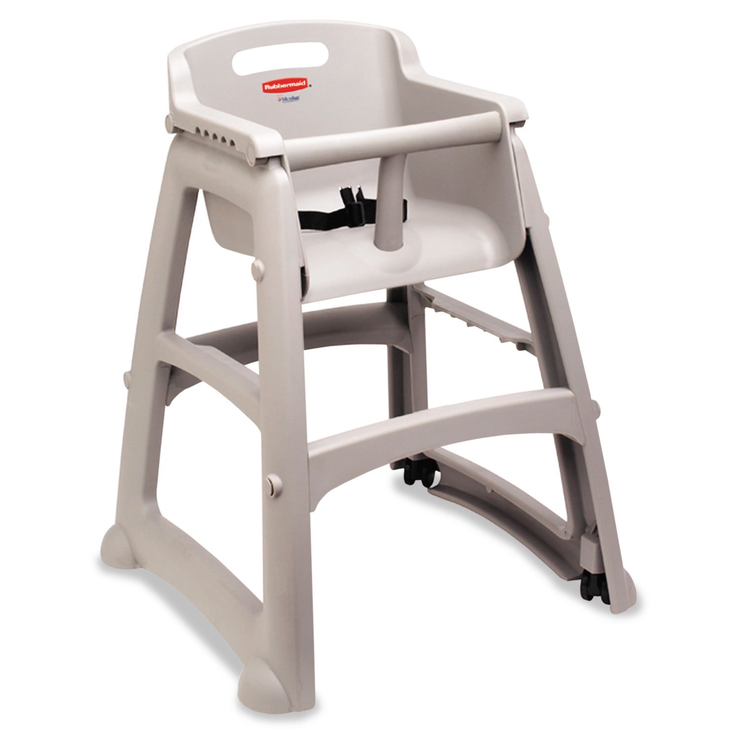 Rubbermaid Commercial Products High Chair, 33lb Cap, Unassembled, Platinum