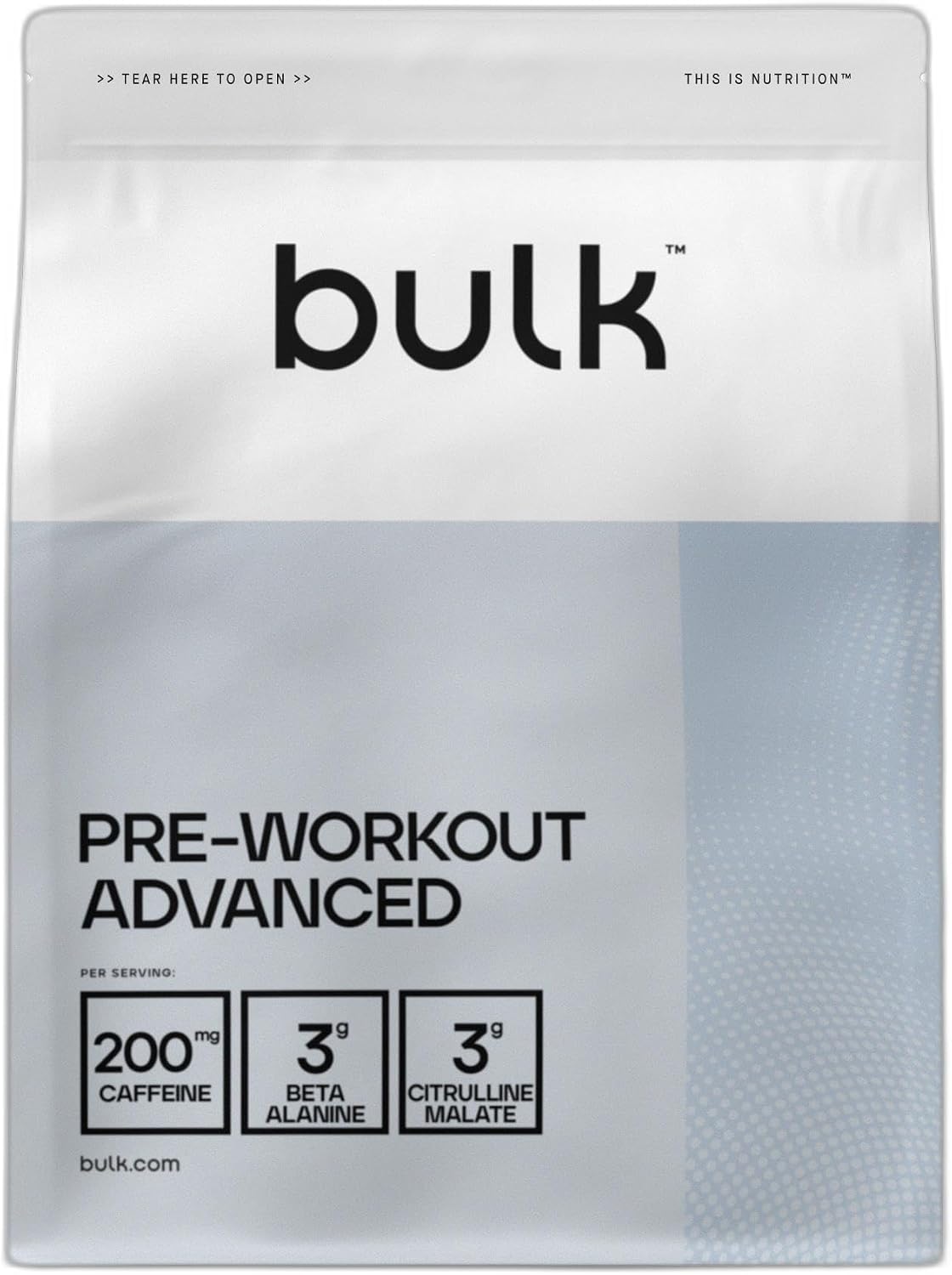 Bulk Pre Workout Advanced, Mixed Berry, 1 kg
