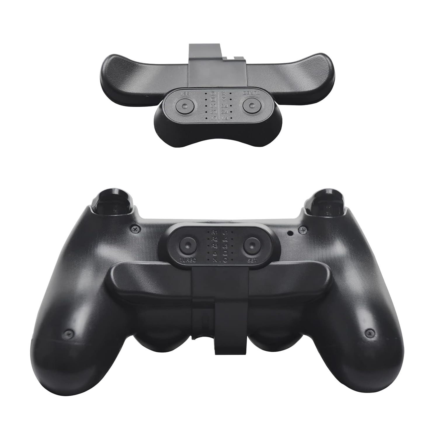 Semaiki Back Paddles for PS4 Controller,Back Button Attachment Dominator Mod Kit Compatible with PS4 Controller, Paddles with TURBO & Memory Function, Plug and Play