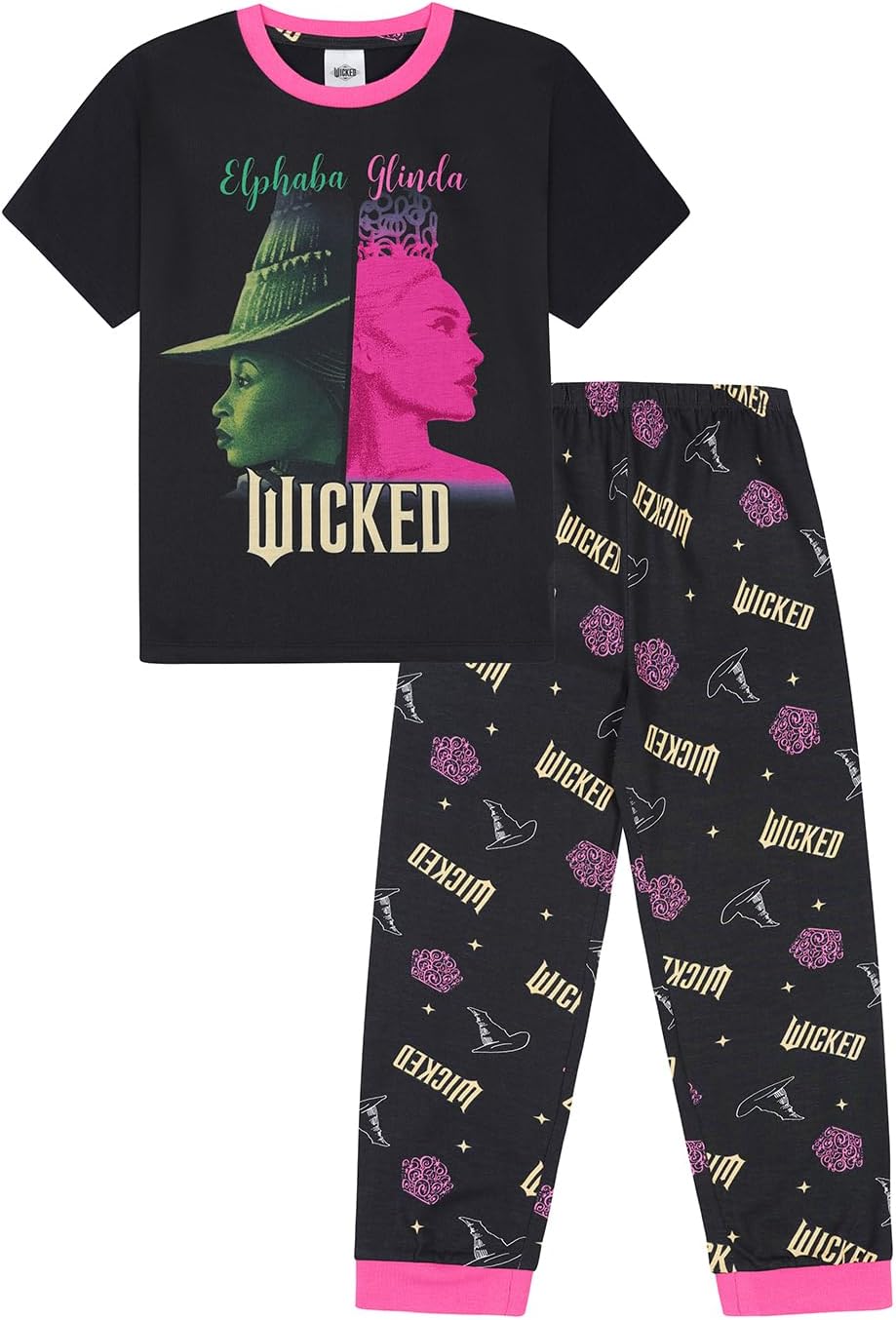WICKED Girls Long Pyjama Set Kids PJ's
