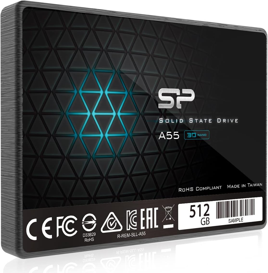 SP 512GB SSD 3D NAND A55 SLC Cache Performance Boost SATA III 2.5" 7mm (0.28") Internal Solid State Drive (SP512GBSS3A55S25)