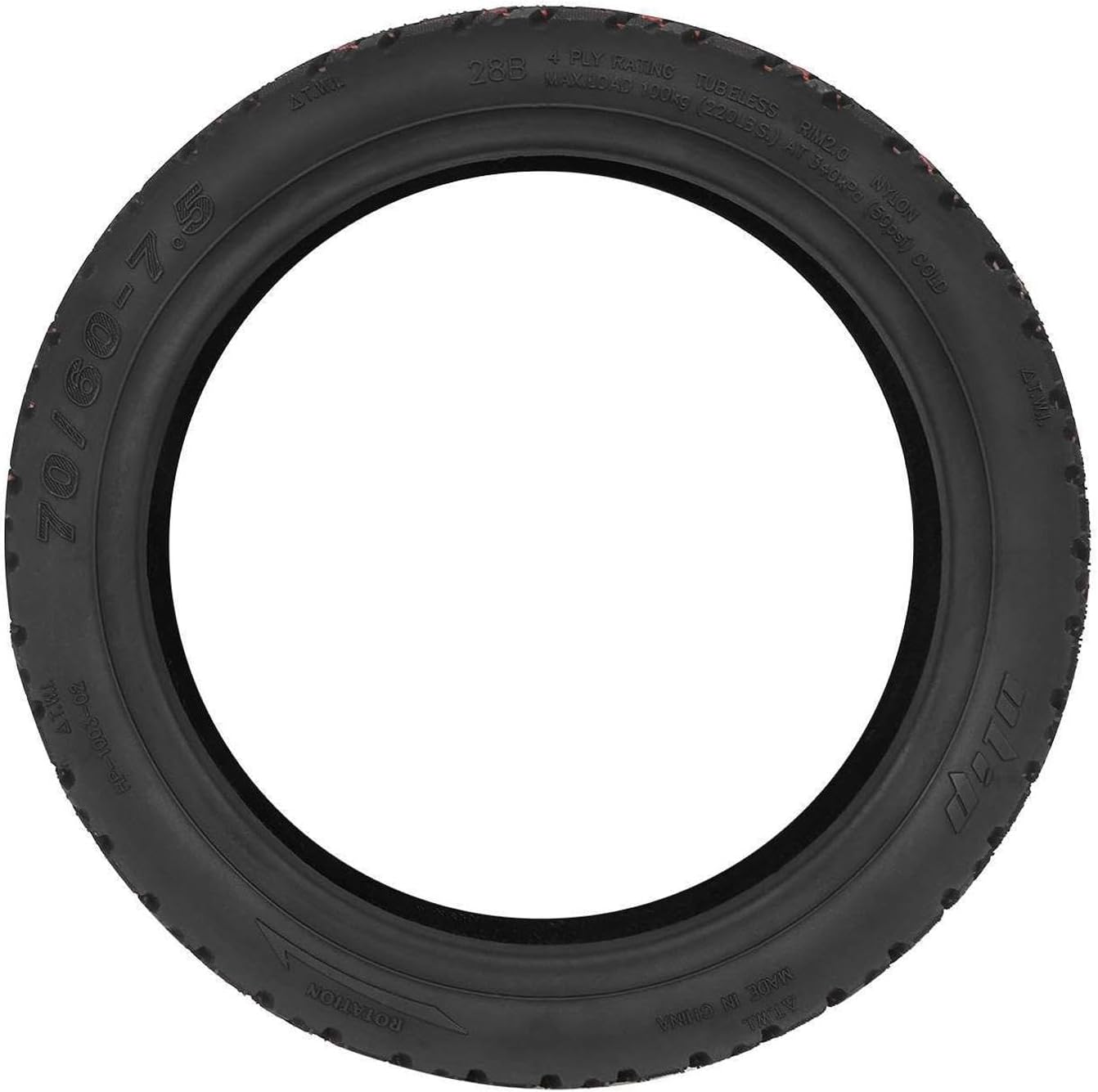 Amagogo Electric Scooter Outer Tire Tyre Professional for 10 inch 70/60-7.5 Pressure Resistant Replacement Wheel for Zt3/zt3 Pro