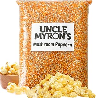 Mushroom Popcorn Kernels for Popping – 10 lb Bag – Non-GMO, No Gluten, Popcorn for Popcorn Machine – Delicious and Crunchy Popping Corn, Popcorn for Movie, Snacking (10 Pound) by Uncle Myron's