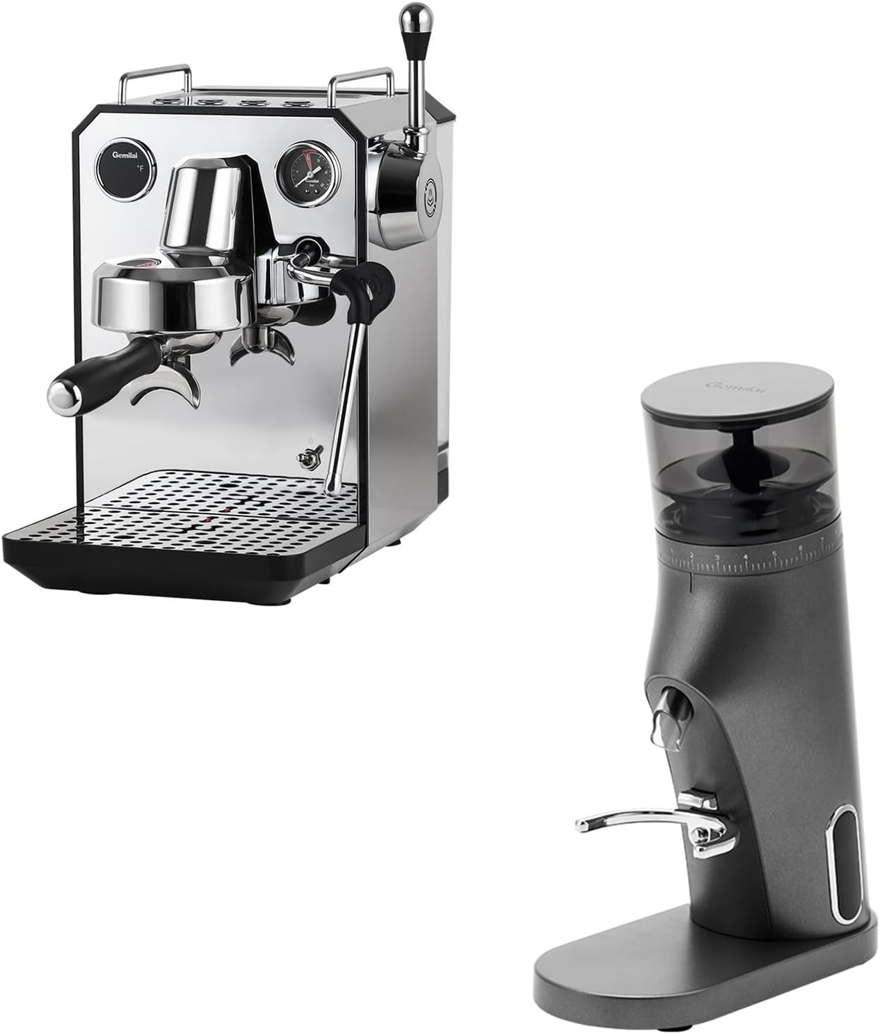 Gemilai G3006 Espresso Machine & Electric Coffee GrinderBundle for Cappuccino, Latte