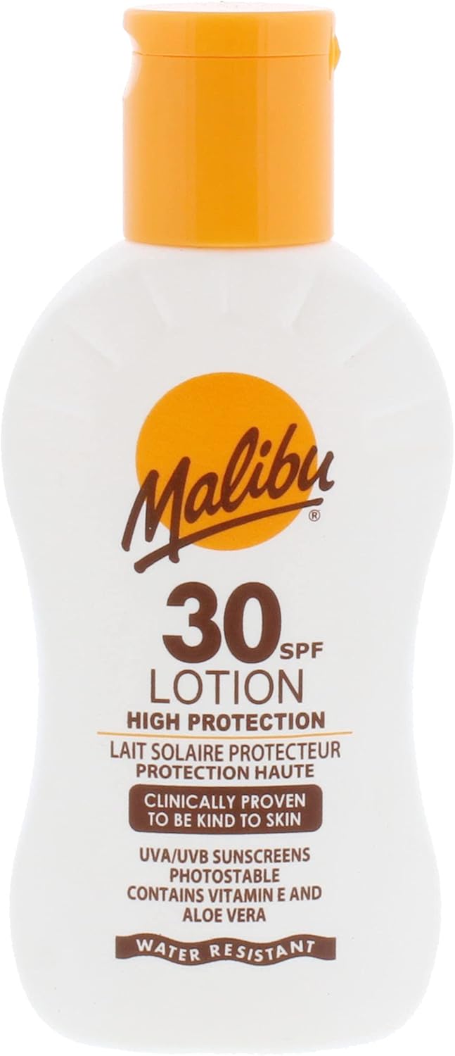 Malibu Sun SPF 30 Lotion, Medium Protection Sun Cream, Water Resistant, Vitamin Enriched, 100ml