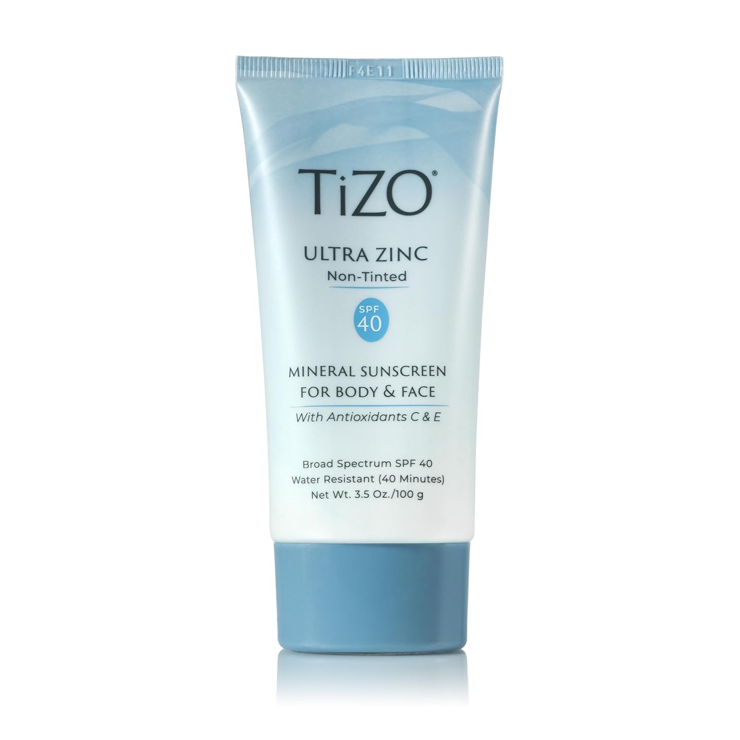 TiZO® Ultra Zinc | Non Tinted | Broad Spectrum SPF 40 for face and body | UVA and UVB protection | 20% Zinc Oxide formula | All Skin Types | 3.5 oz/100 g