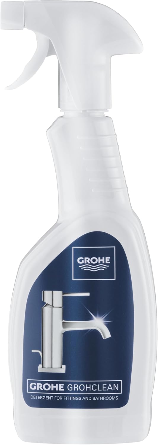 GROHE Grohclean, Detergent for The Bathroom and Kitchen, Based On Citric Acid, 500 Ml Recyclable Spray Bottle, Made In Germany, 48166000