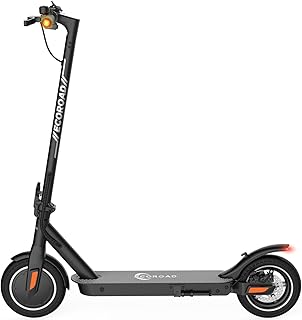 Electric Scooter EC8, 15-18 Miles Long Range Adults Commuting Scooters, 350W Motor & 19 MPH Foldable Electric Kick Scooters, 10" Pneumatic Tires E-Scooter with Dual Rear Suspension