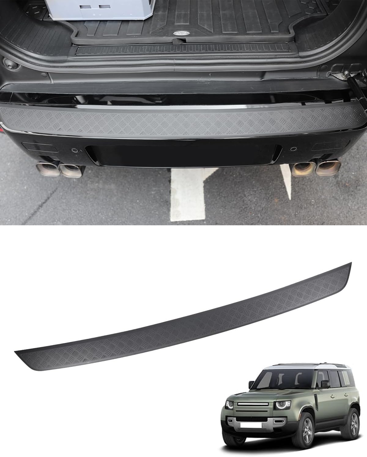 Anti-Scratch Guard Protection Cover Compatible with Land Rover Defender 90 110 130 2020-2025 Exterior Accessories (rear bumper)